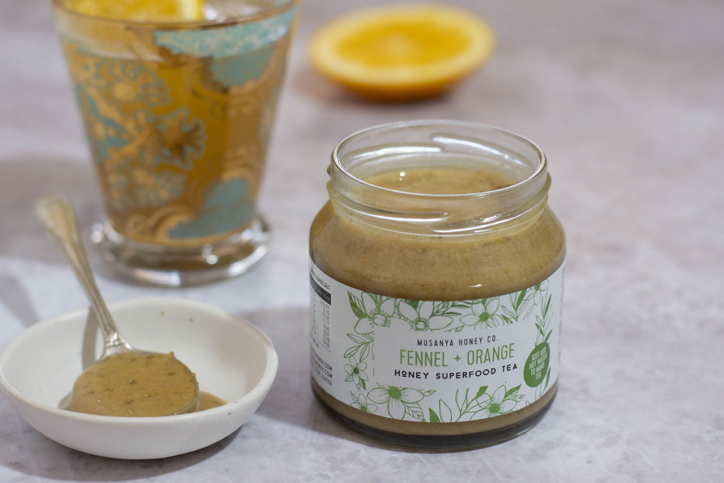 SUPERFOOD HONEY TEA. FENNEL+ORANGE